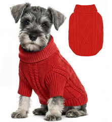 Baobicute suéter tejido para perro pequeño, suave y cálido para paseos.