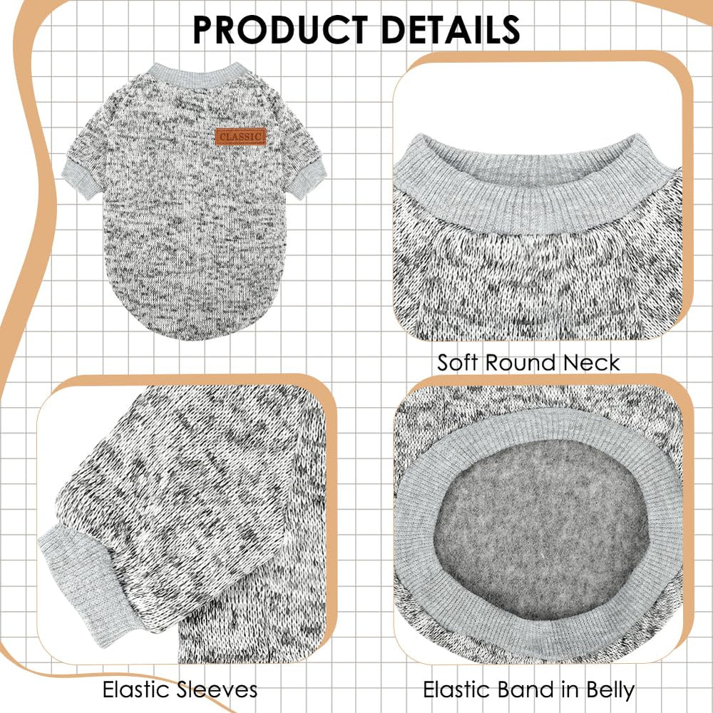 Baobicute trío de suéteres, colores variados, ideal para combinar con looks de tu perro.