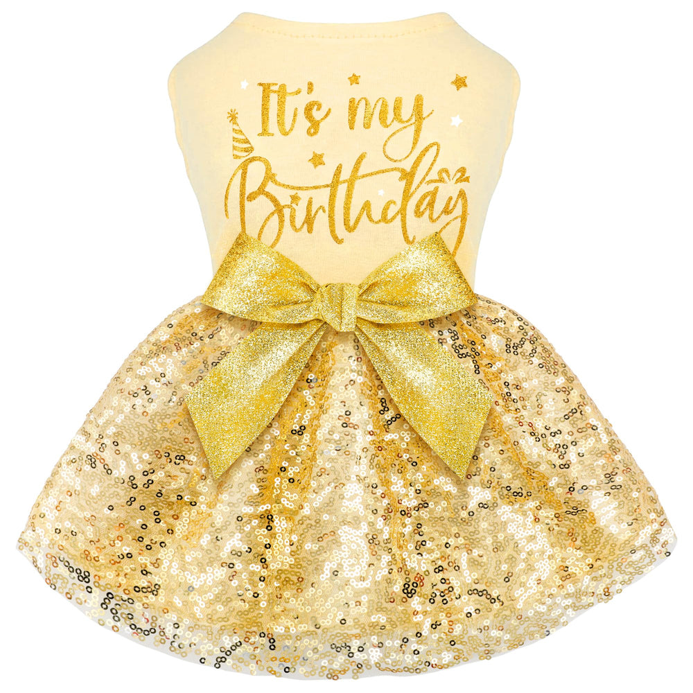 BAOBICUTE vestido de cumpleaños para perro con look de princesa para fiestas.