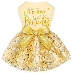 BAOBICUTE vestido de cumpleaños para perro con look de princesa para fiestas.