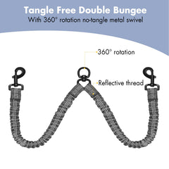 BAOBOTE absorción bungee ofrece amortiguación suave para perros en el paseo.