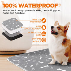 Baodan almohadilla de orina para perros, lavable y resistente.