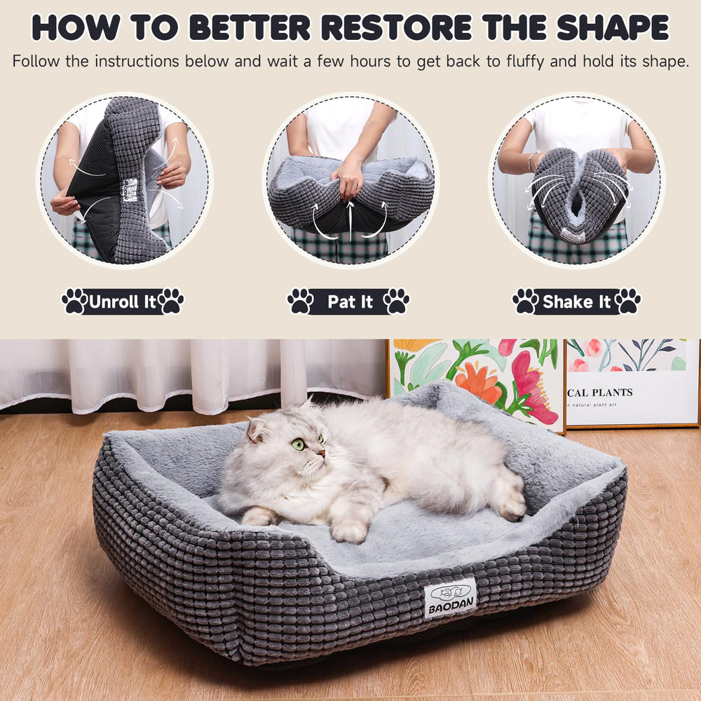 Baodan cama enviada en empaque al vacío, recuperación rápida de la felpa.