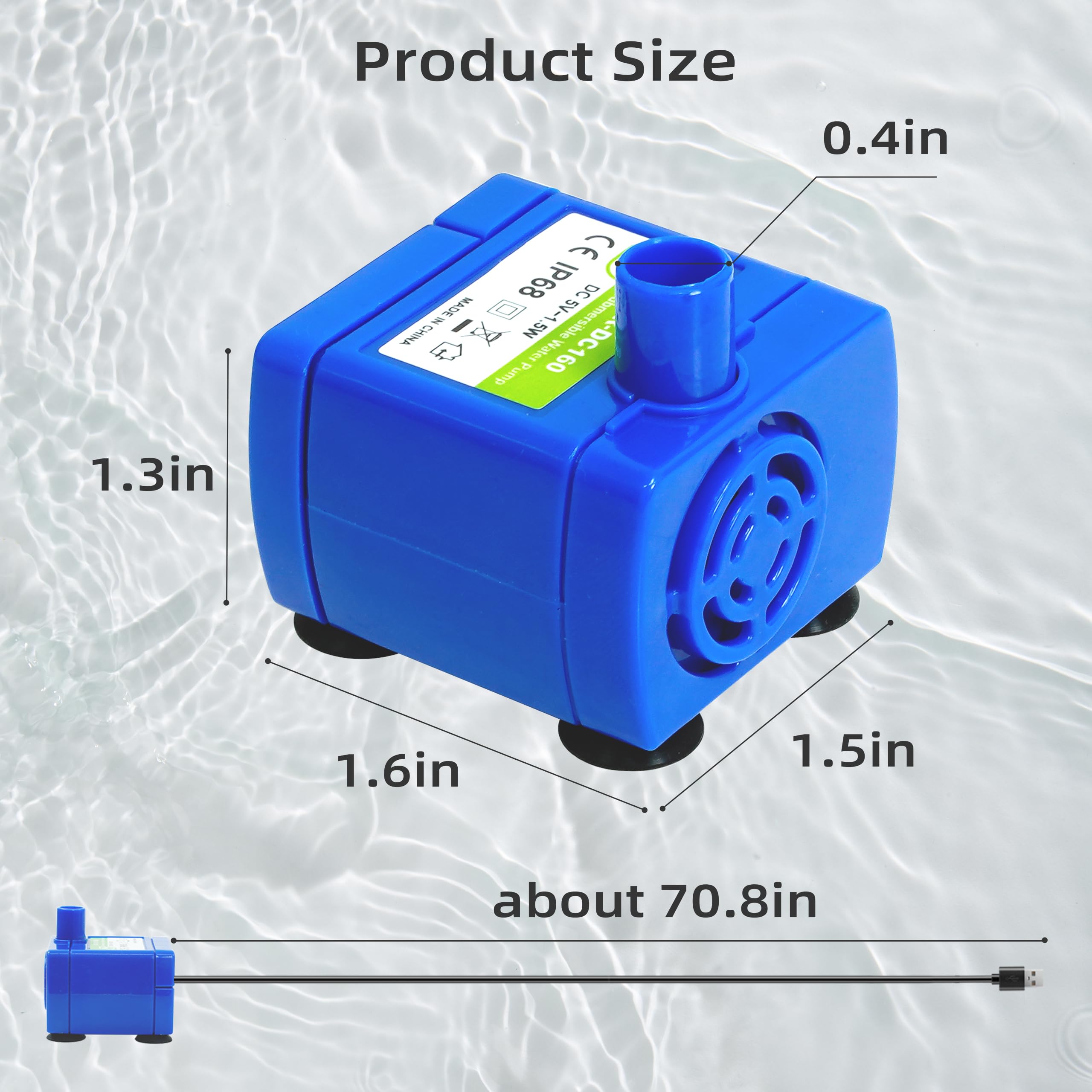 Baofum IP68 DR-DC160, mantenimiento cada dos semanas para higiene de la fuente