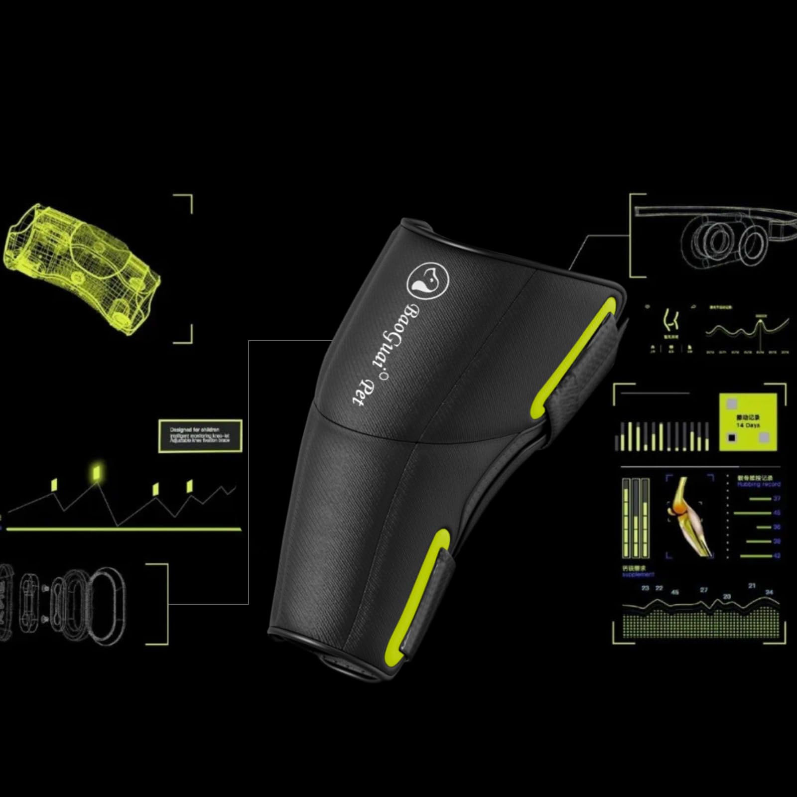 BaoGuai Rodillera Pro para perros: estabilidad que favorece movimientos naturales.