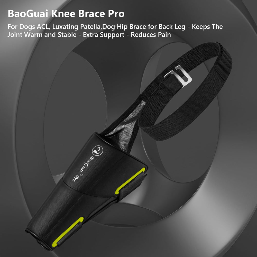 BaoGuai Rodillera Pro para perros: diseno evita que el perro se lama durante el uso.