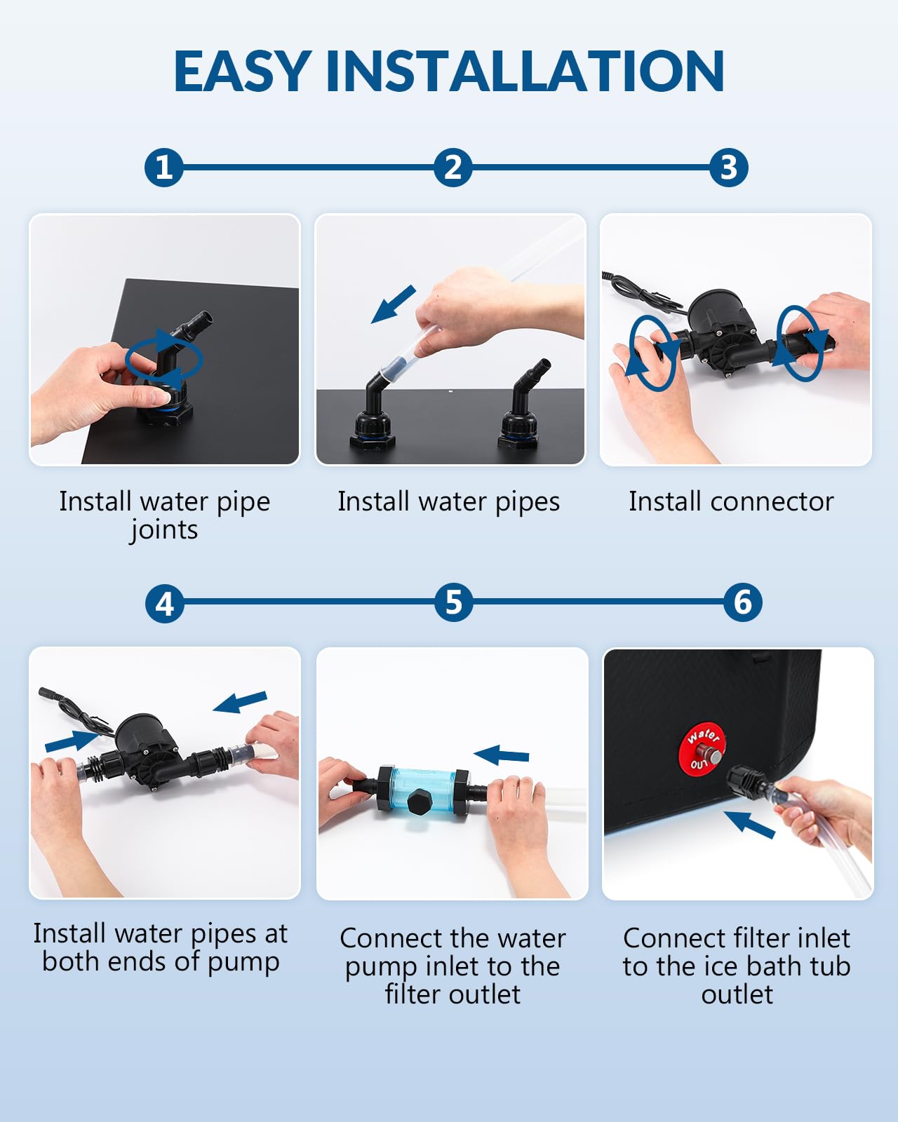 Adaptadores BAOSHISHAN para conexiones rápidas sin herramientas.