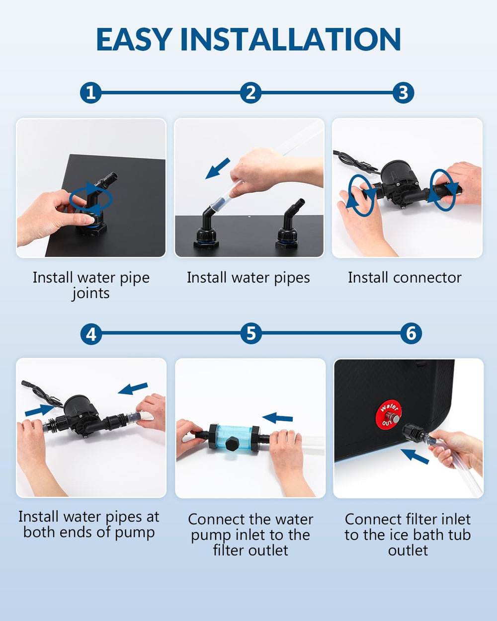 Adaptadores BAOSHISHAN para conexiones rápidas sin herramientas.