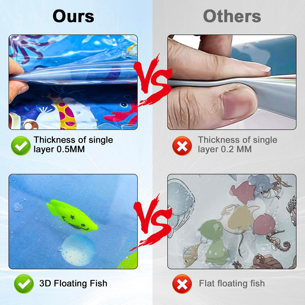 Baoyemes mat sensacion agua para gatos, estimula juego y exploración.