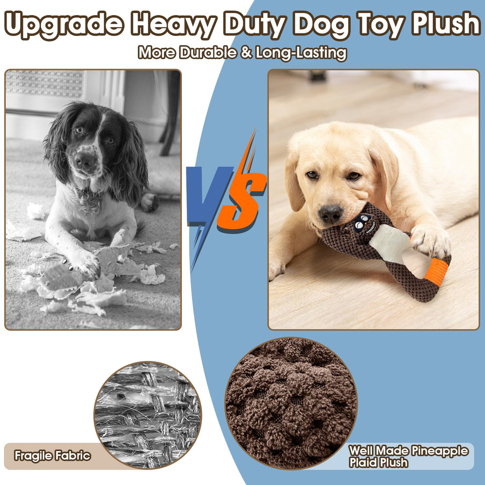 Juguete mapache con chirriador BAPSOUZU para perros, añade diversión crujiente.