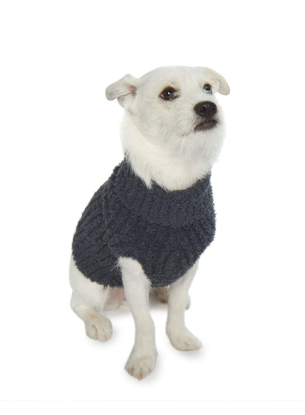 Barefoot Dreams suéter ribbed para mascota, Slate Blue, ajuste cómodo