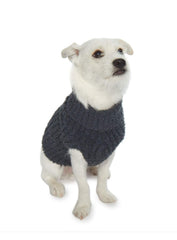 Barefoot Dreams suéter ribbed para mascota, Slate Blue, ajuste cómodo
