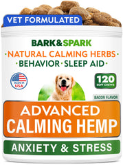 BARK&SPARK masticables calmantes empaque visible para tranquilidad diaria del perro