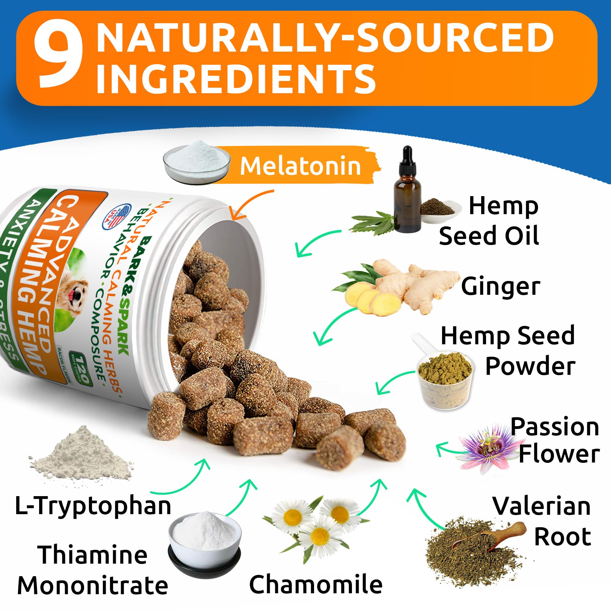 BARK&SPARK masticables calmantes textura suave para perros quisquillosos