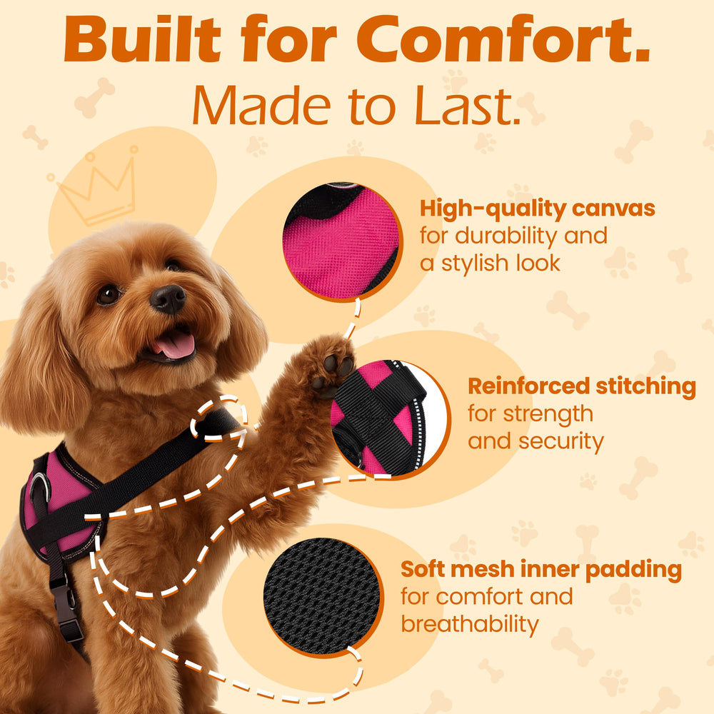 Arnés Bark Appeal XL borde reflectante para paseos nocturnos seguros