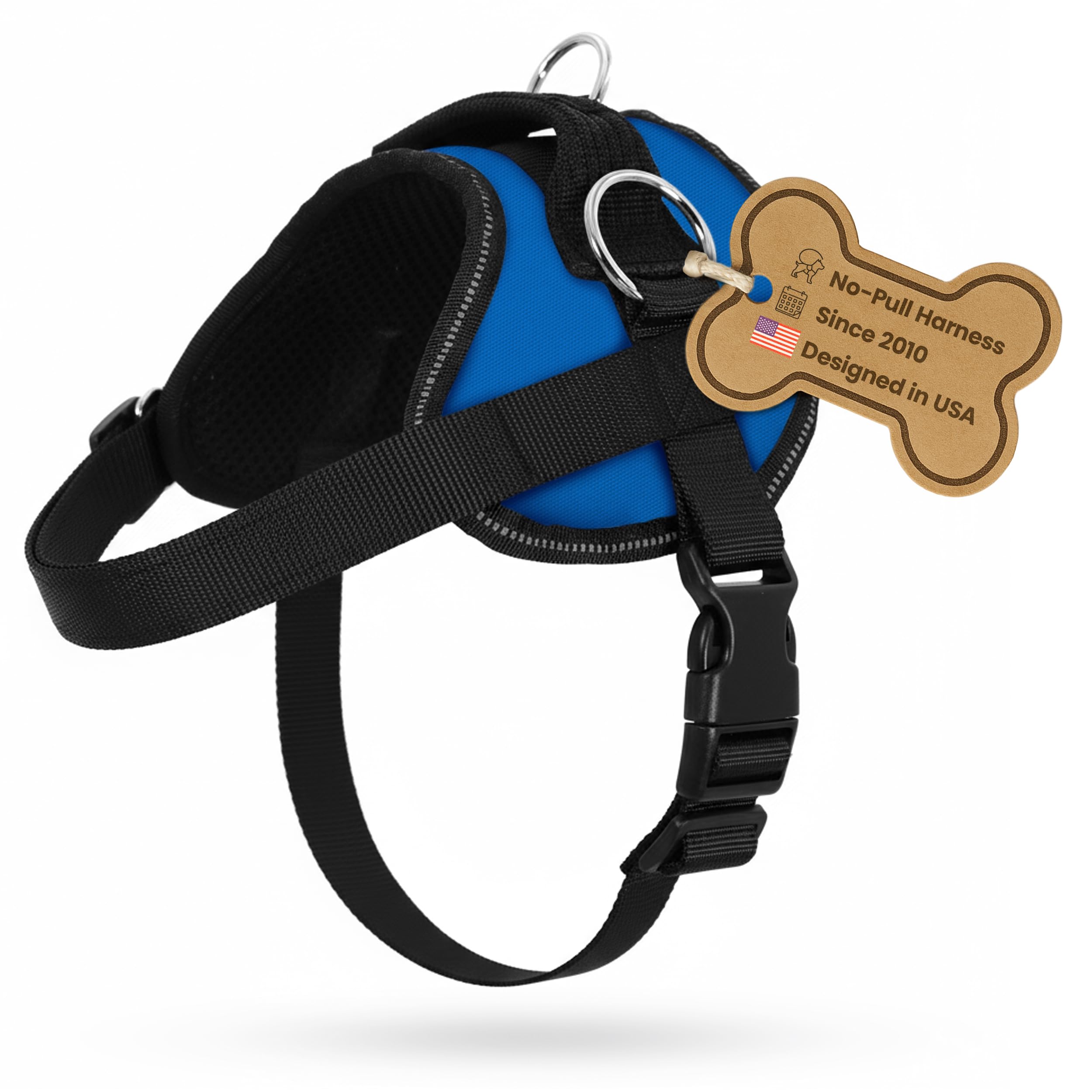 Arnés Bark Appeal azul XL con ajuste personalizado para comodidad diaria.