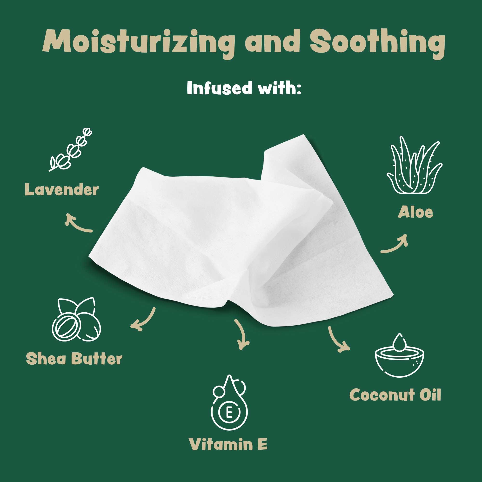 Bark & Clean, toallitas con manteca de karité para hidratación suave