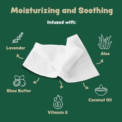 Bark & Clean, toallitas con manteca de karité para hidratación suave