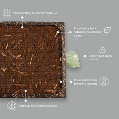 Bark Potty con control de olores integrado para un ambiente más fresco.