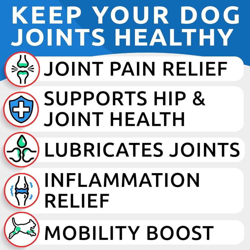 BARK&SPARK chews para articulaciones, apoyo diario para perros grandes