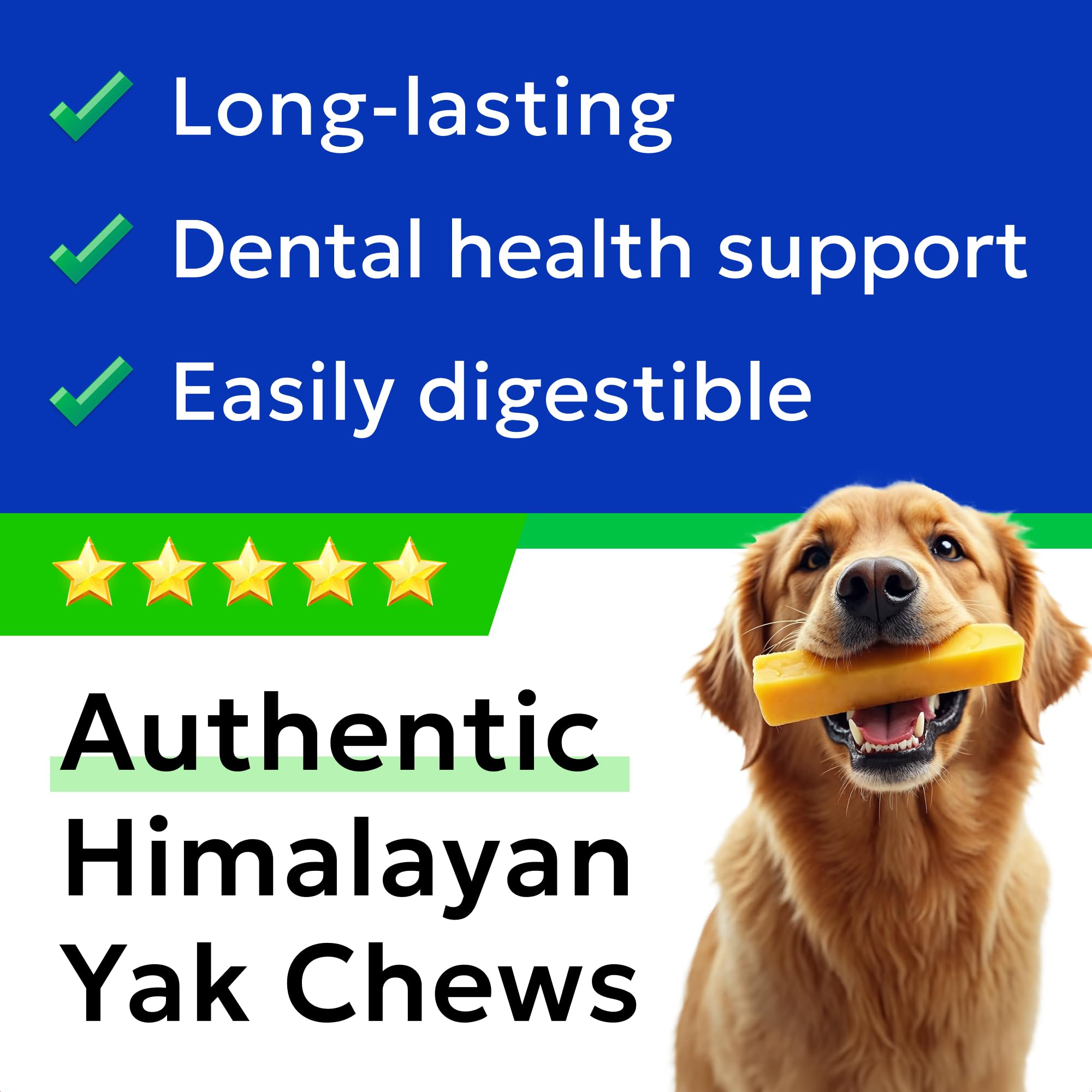 BARK&SPARK Yak Cheese Himalayan proteína natural para perros activos.