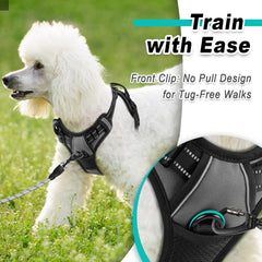 BARKBAY arnés ajustable con confort para perros pequeños, ajuste cómodo.