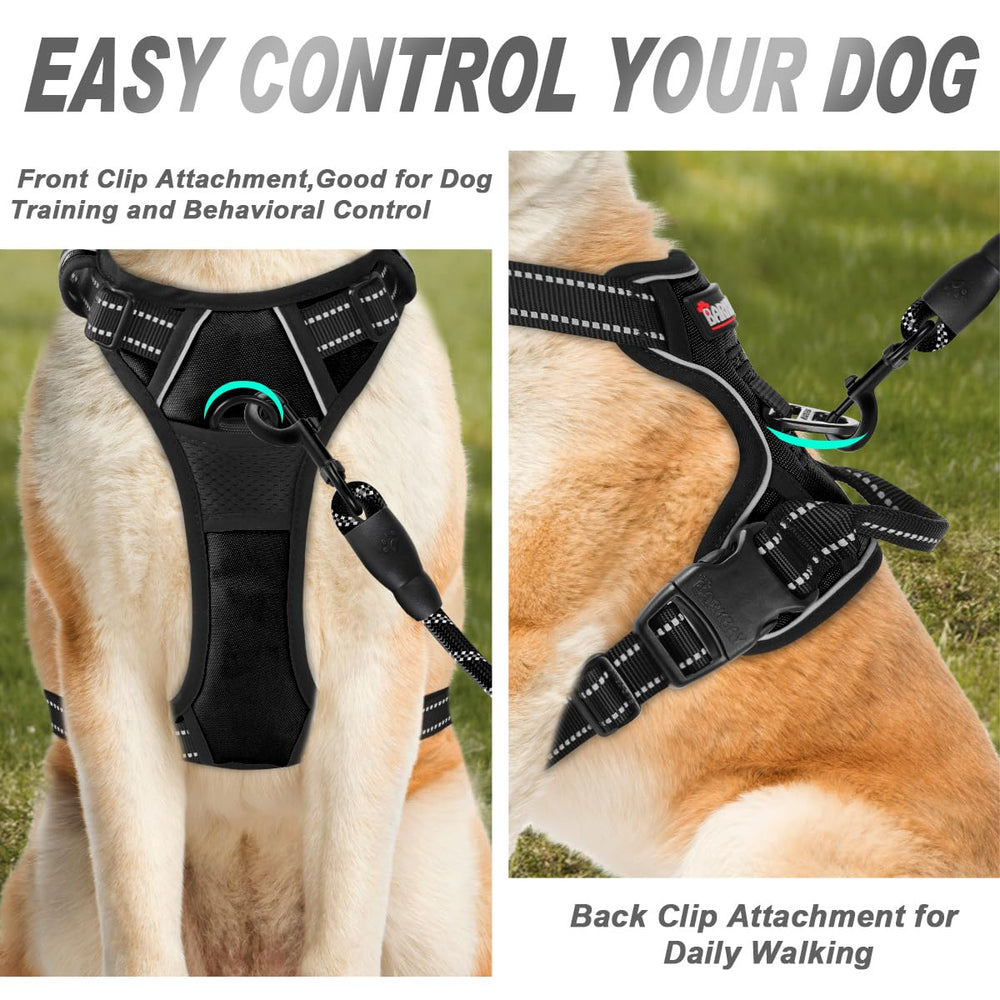 BARKBAY arnés ajuste cuatro puntos para un ajuste personalizado