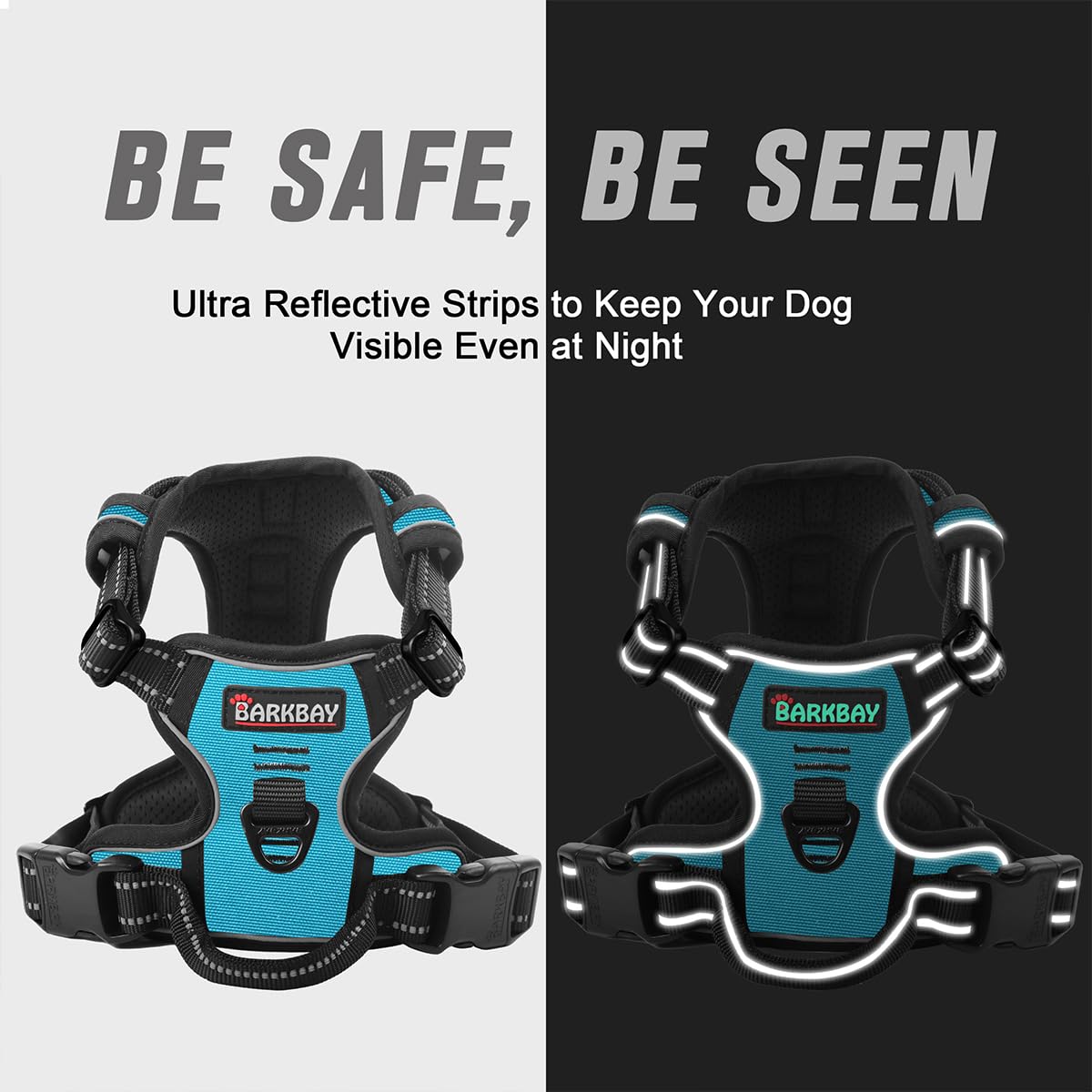 BARKBAY Arnés con asa superior para control adicional
