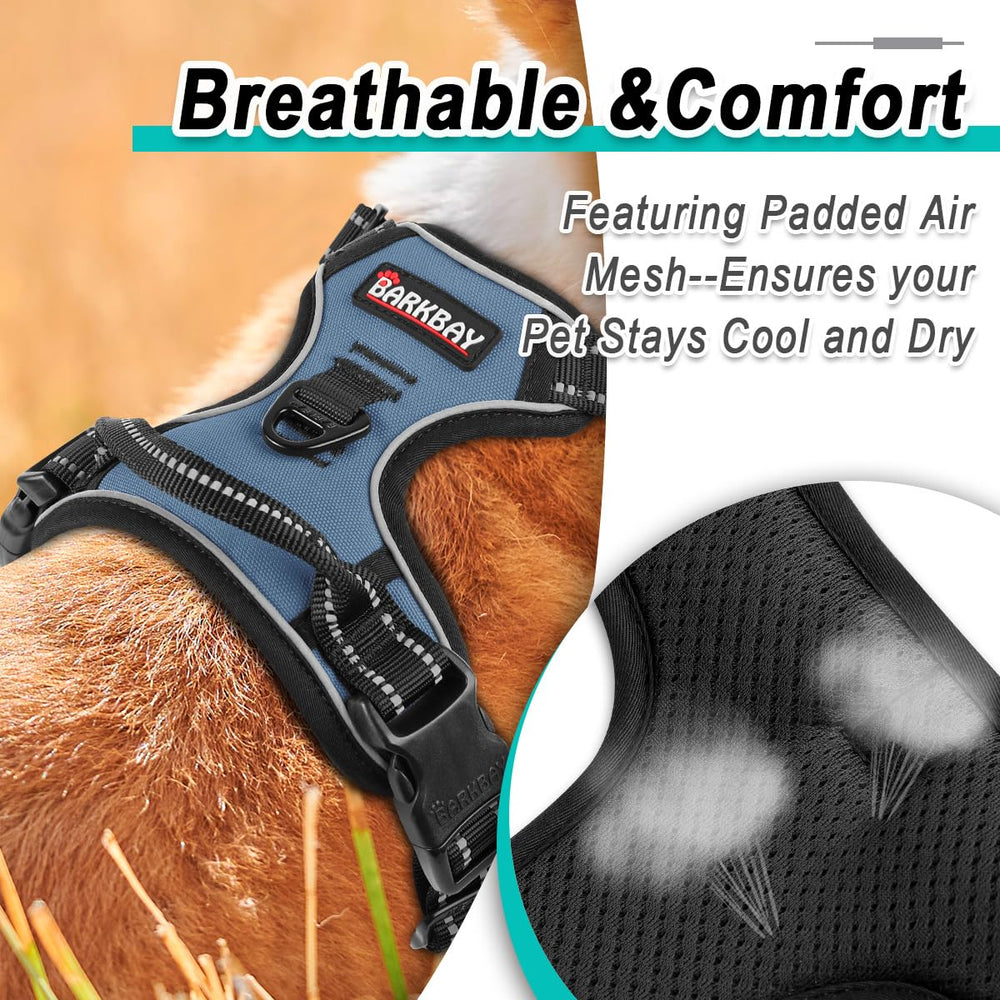 BARKBAY Arnés Navy para perro pequeño, ideal para paseos diarios