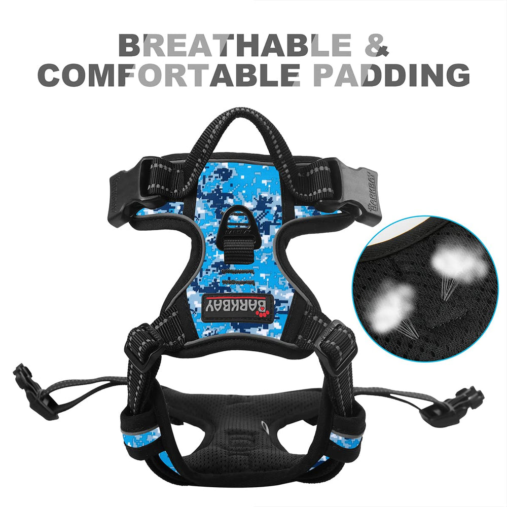BARKBAY diseño ligero y acolchado anti rozaduras para comodidad prolongada.