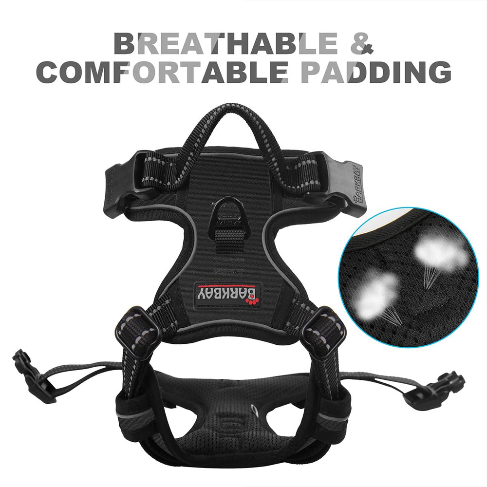 Nylon ligero y suave BarkBay reduce rozaduras en perros grandes.