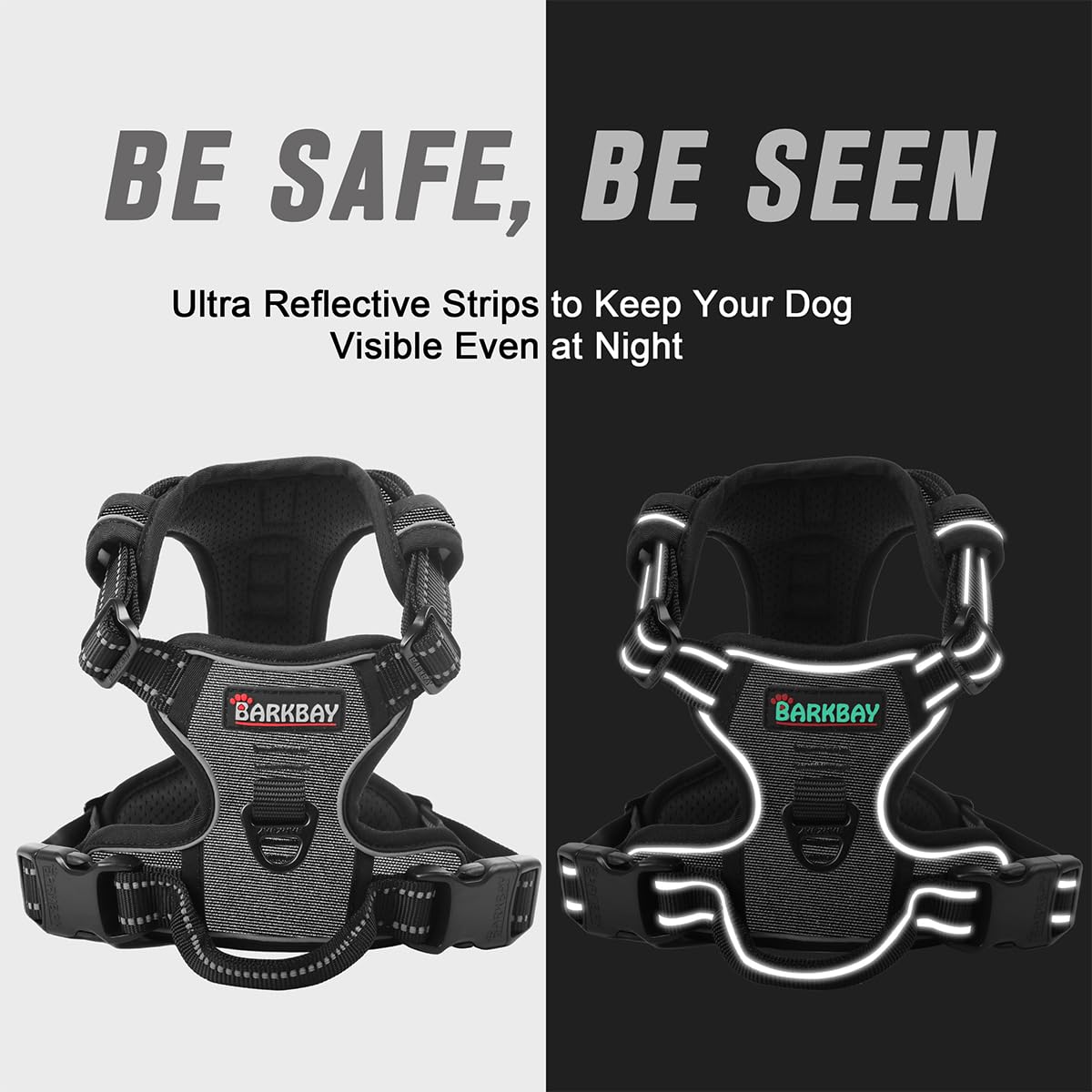 BARKBAY acolchado antifriccion para mayor comodidad durante paseos largos