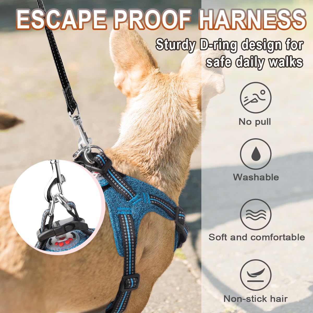 Arnés BarkBay con ajuste de cuatro puntos para talla personalizada