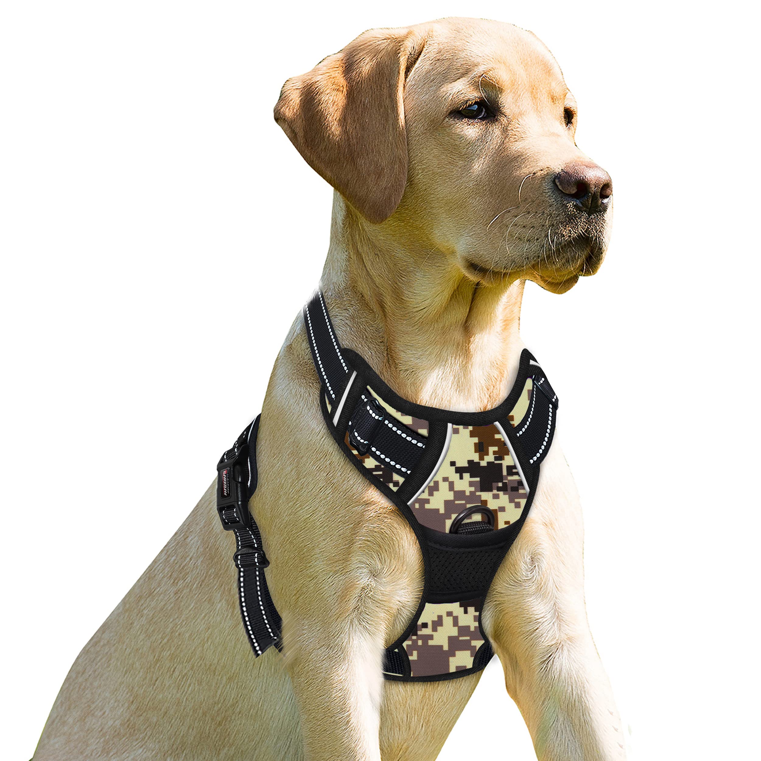 BARKBAY arnés perro clip frontal desierto camo para control cómodo