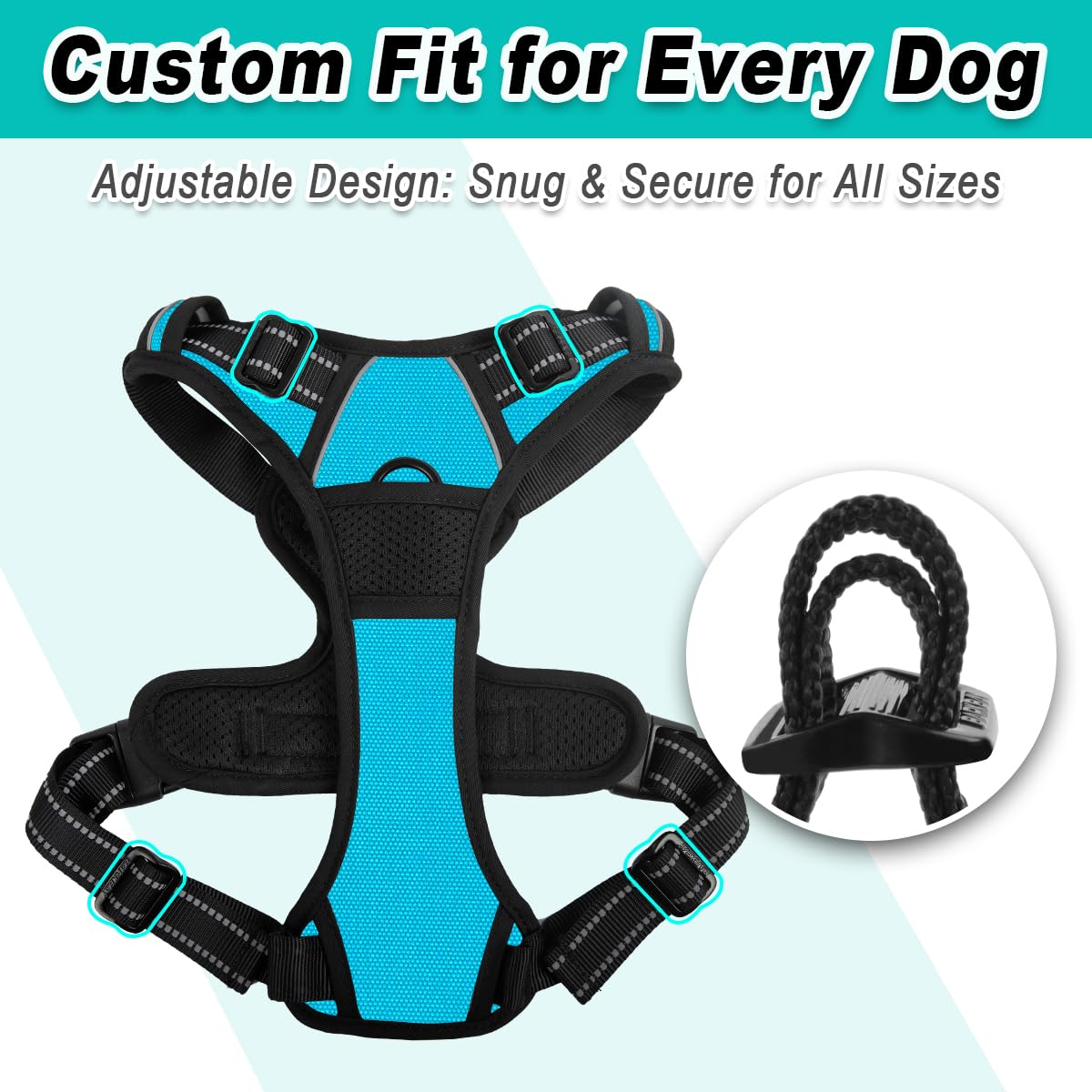 Arnés BarkBay duradero para uso exterior y entrenamiento ligero