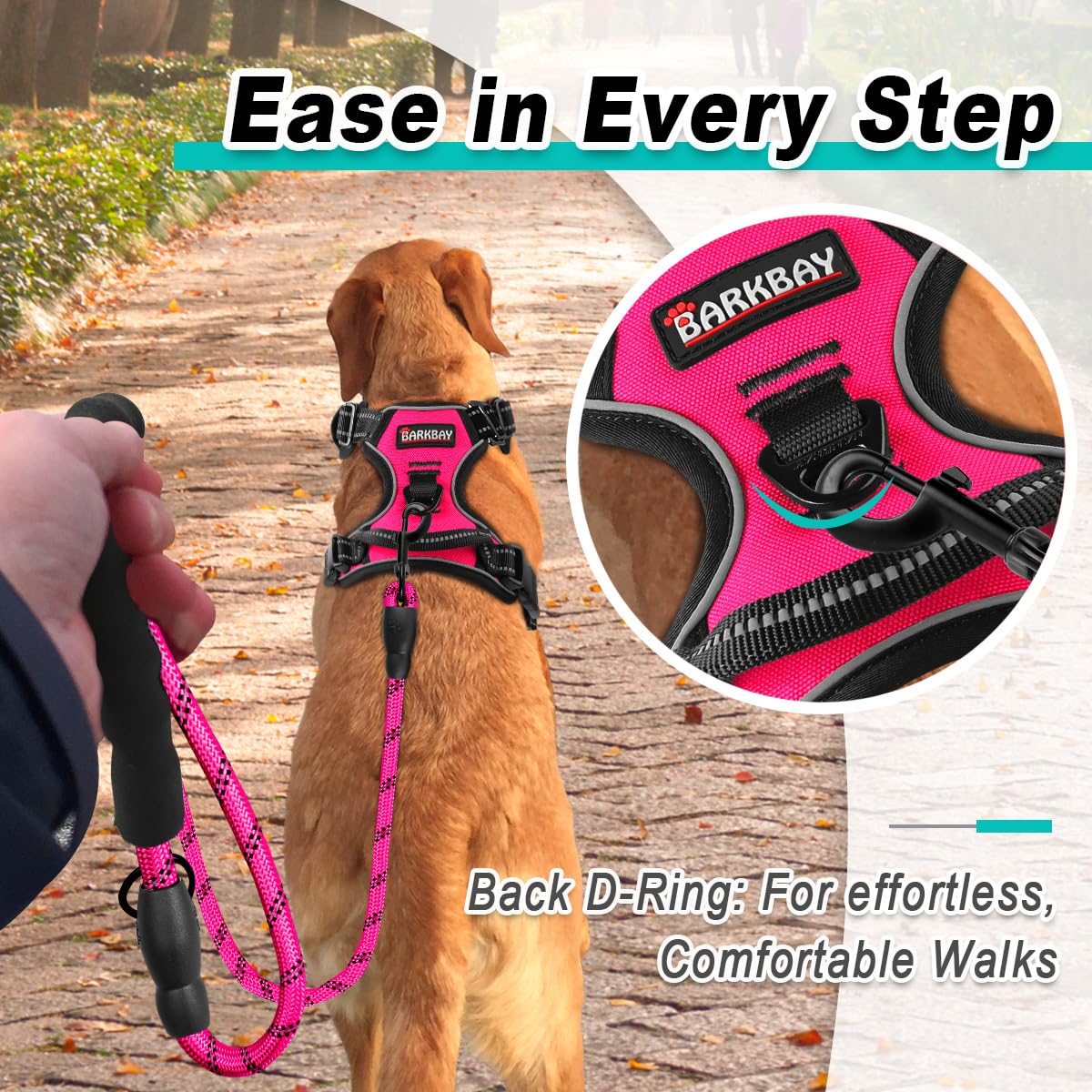 Arnés Barkbay duradero para uso exterior durante caminatas largas
