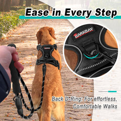 BARKBAY arnés reflectivo para caminatas nocturnas y mayor visibilidad.