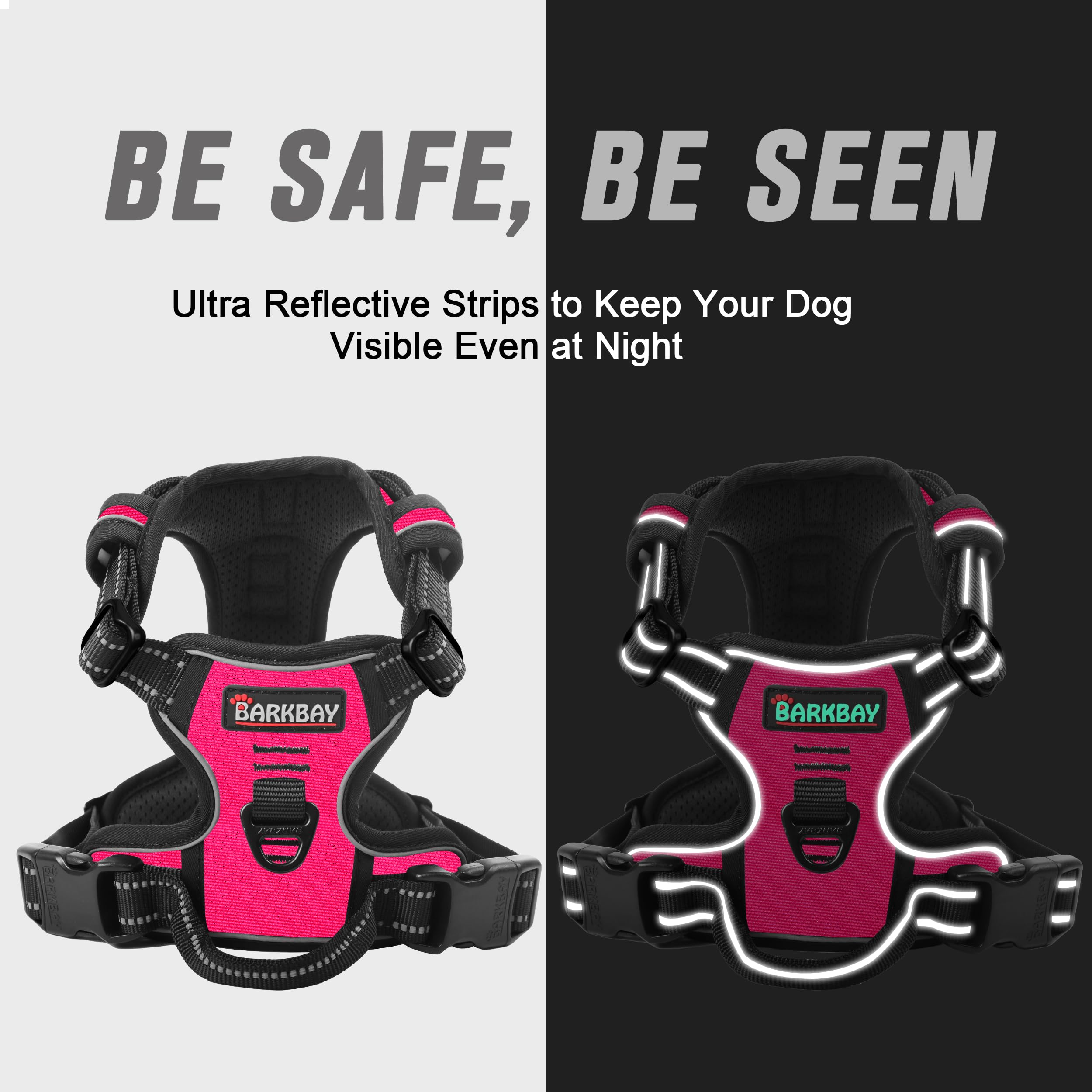 BARKBAY arnés reflectivas para mayor visibilidad nocturna