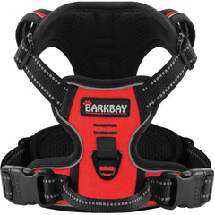BARKBAY arnés sin tirones para perro grande, ajuste cómodo para paseos prolongados.