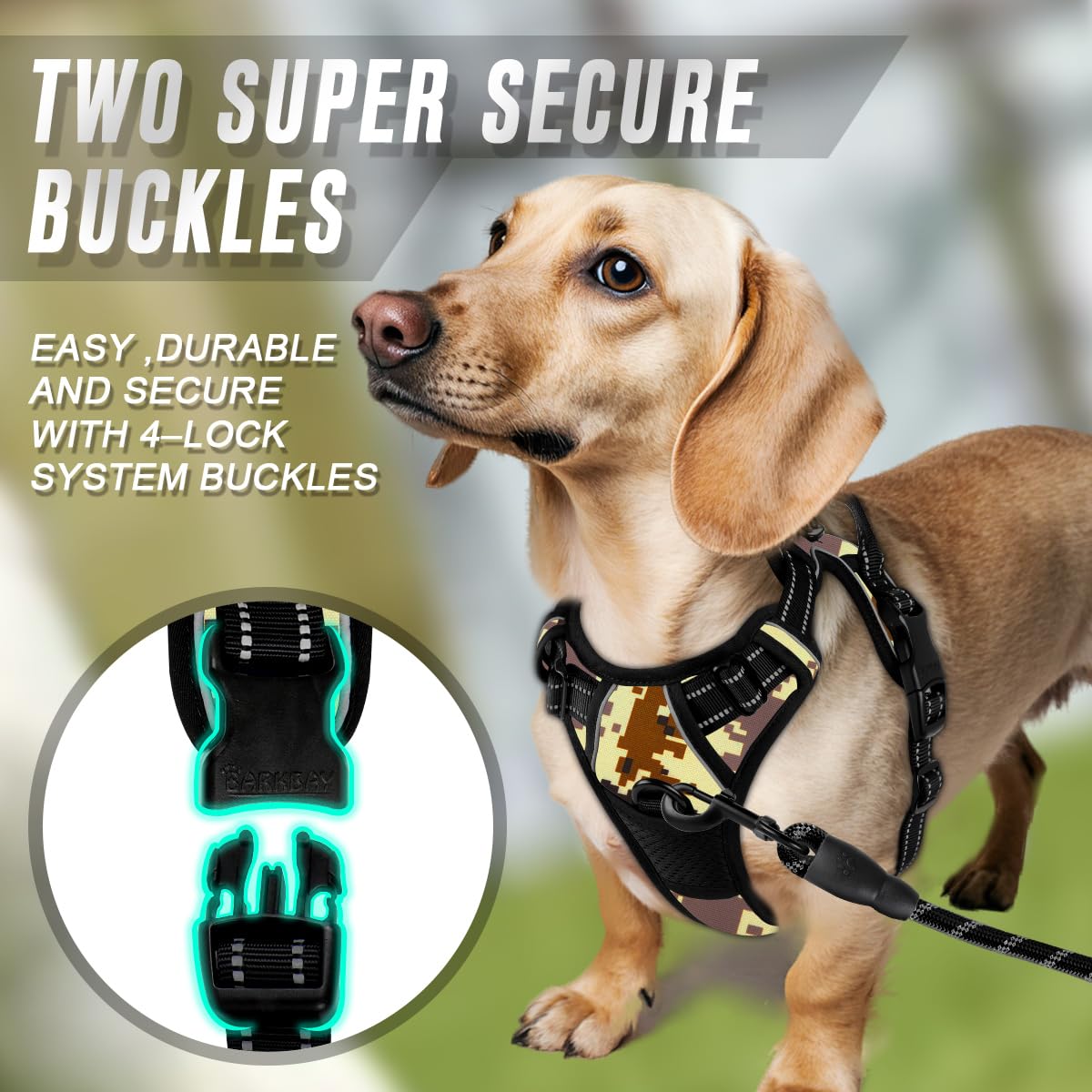 BarkBay asa superior para control adicional durante caminatas