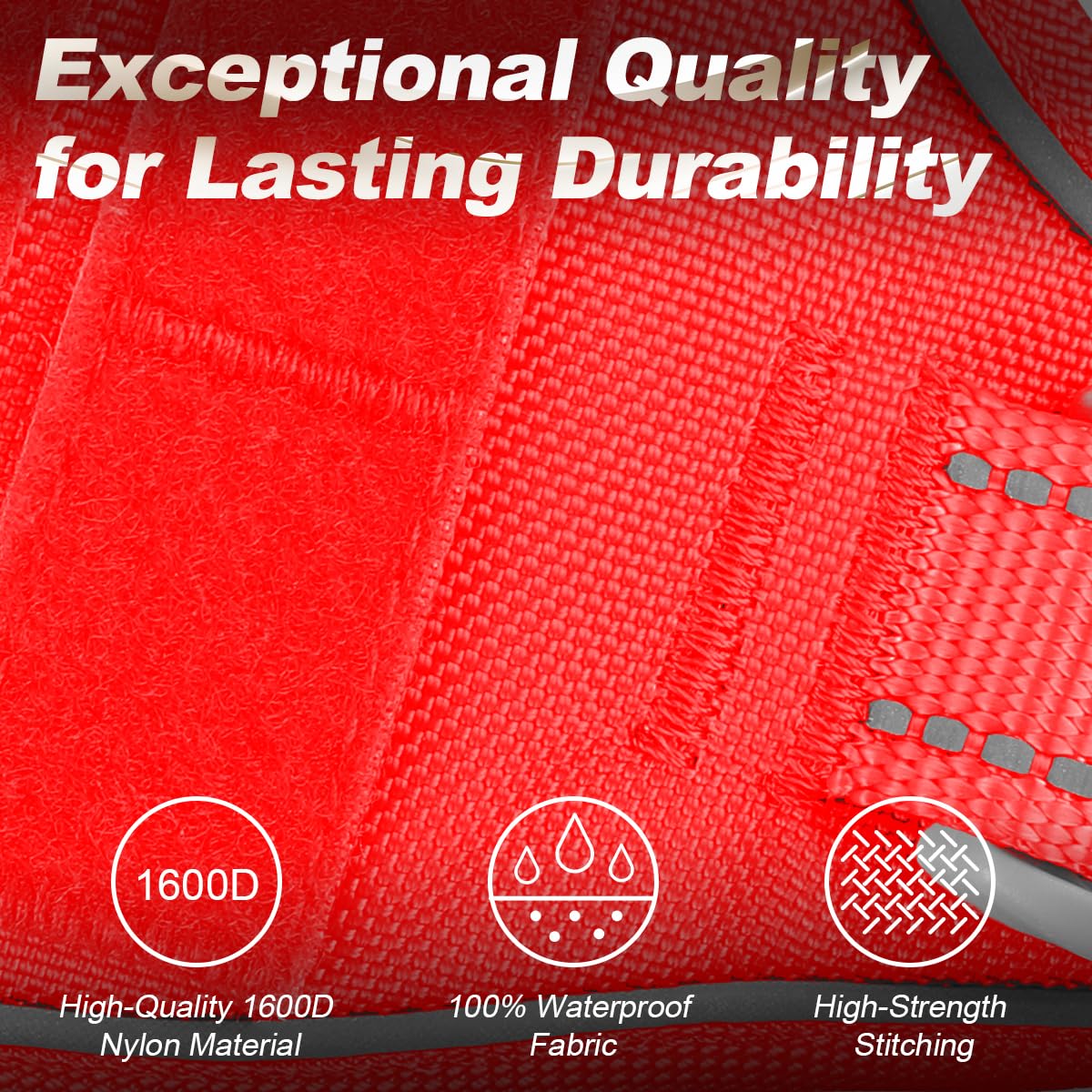 BARKBAY sistema MOLLE con parches de servicio para accesorios.