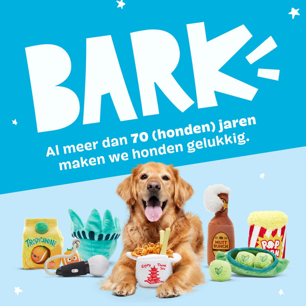Barkbox 2 en 1 juguete resistente para perros grandes.