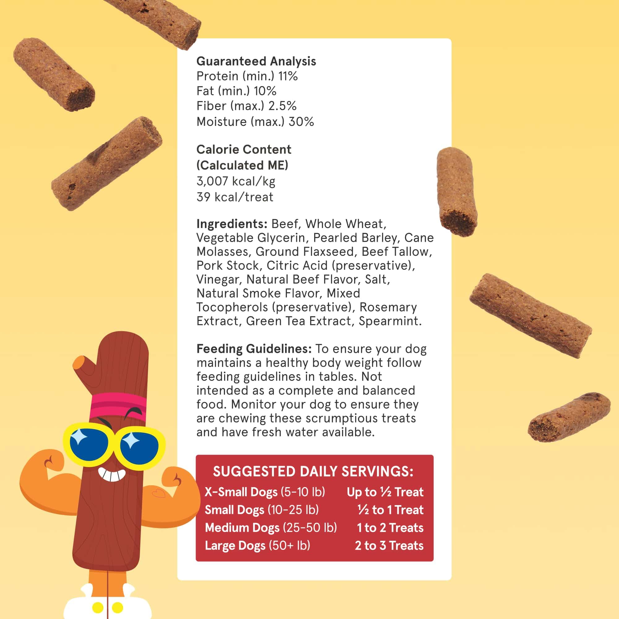 Beefy Meat Hunks de BarkBox: alto contenido proteico para perros activos