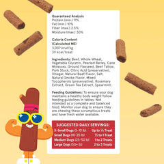 Beefy Meat Hunks de BarkBox: alto contenido proteico para perros activos