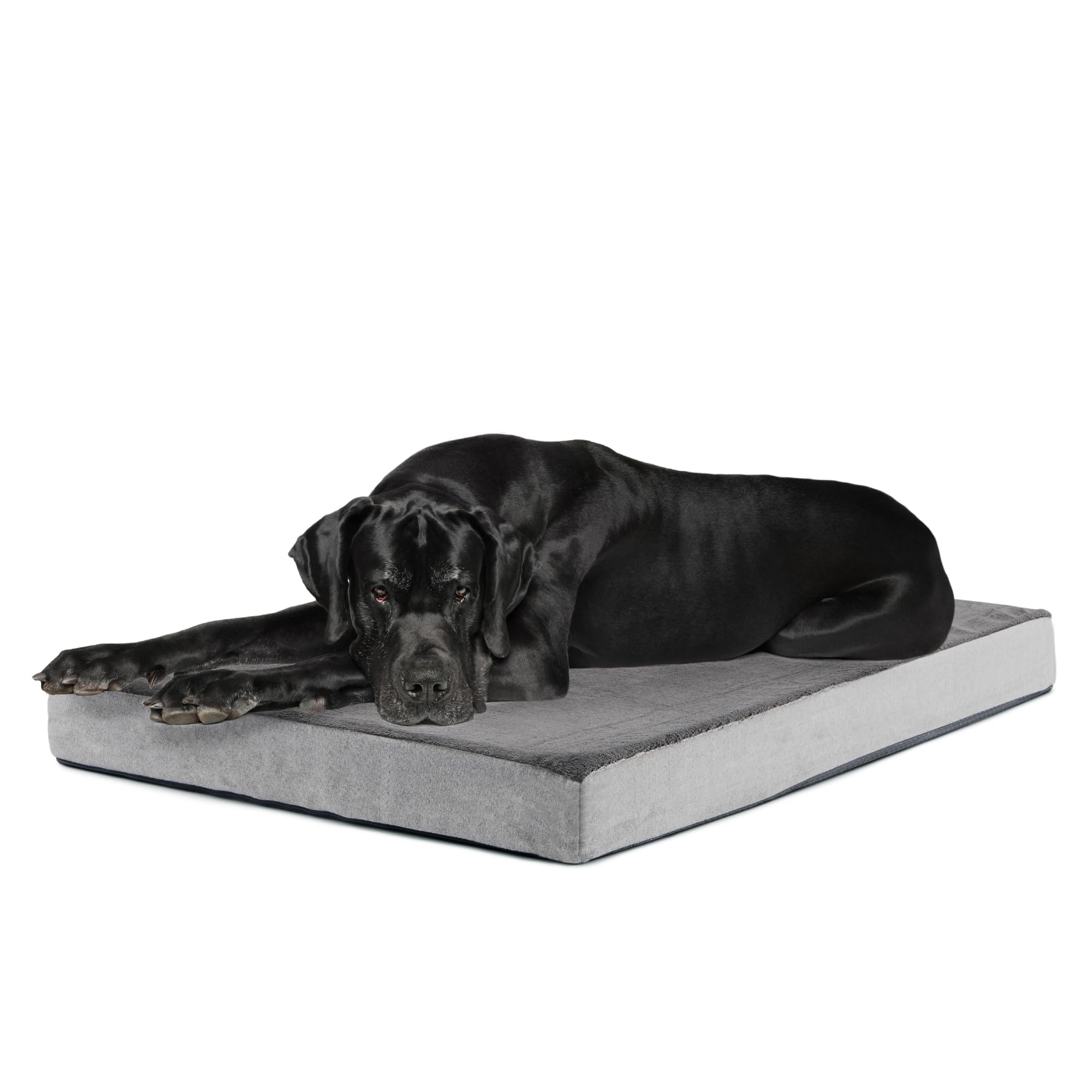 BarkBox cama ortopédica con espuma viscoelástica para soporte cómodo de perros grandes