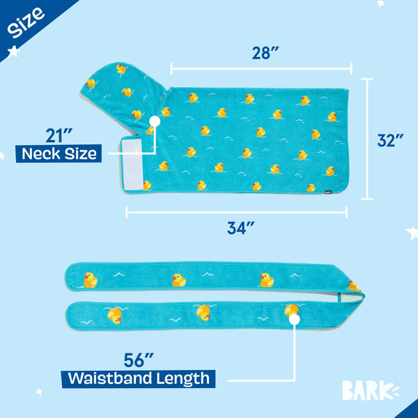 Barkbox Bata de Perro Secado Rápido con Gancho y Lazo – Talla Grande — imagen 3