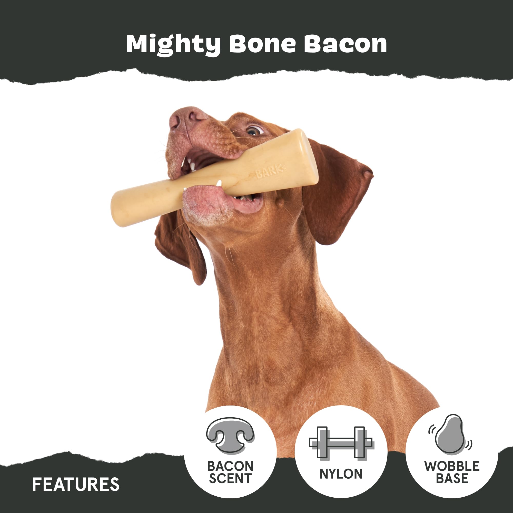 BarkBox Super Chewer: diseño sin cuerdas ni relleno, fácil de limpiar.