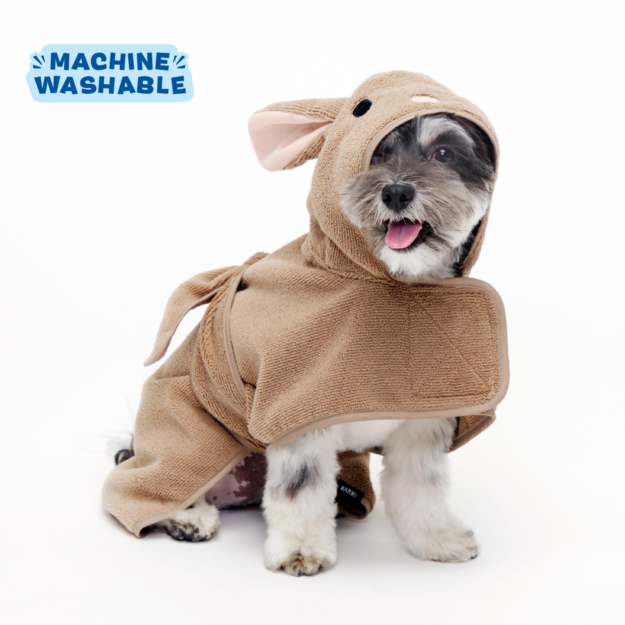 BARK Box lavado a máquina y secado a baja temperatura, mantenimiento sencillo para ropa de perro.