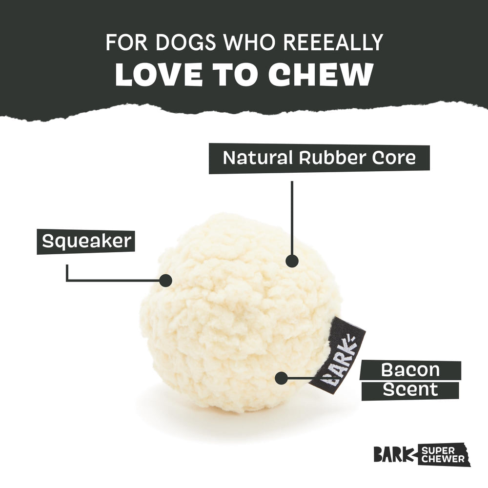 Juguete BarkBox Potato 2-en-1, peluche exterior desmontable para mordidas intensas.