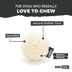 Juguete BarkBox Potato 2-en-1, peluche exterior desmontable para mordidas intensas.